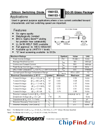 Datasheet 1N4153 manufacturer Microsemi